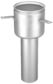 Glockensifon Typ 325/70 einteilig rund, Rohr Ø 76.1 mm ve...