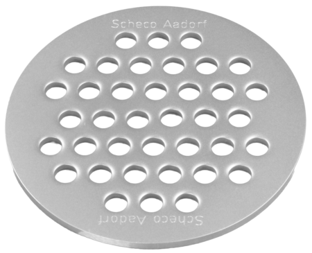 Grille perforée 4 mm praticable ronde Ø 124 mm